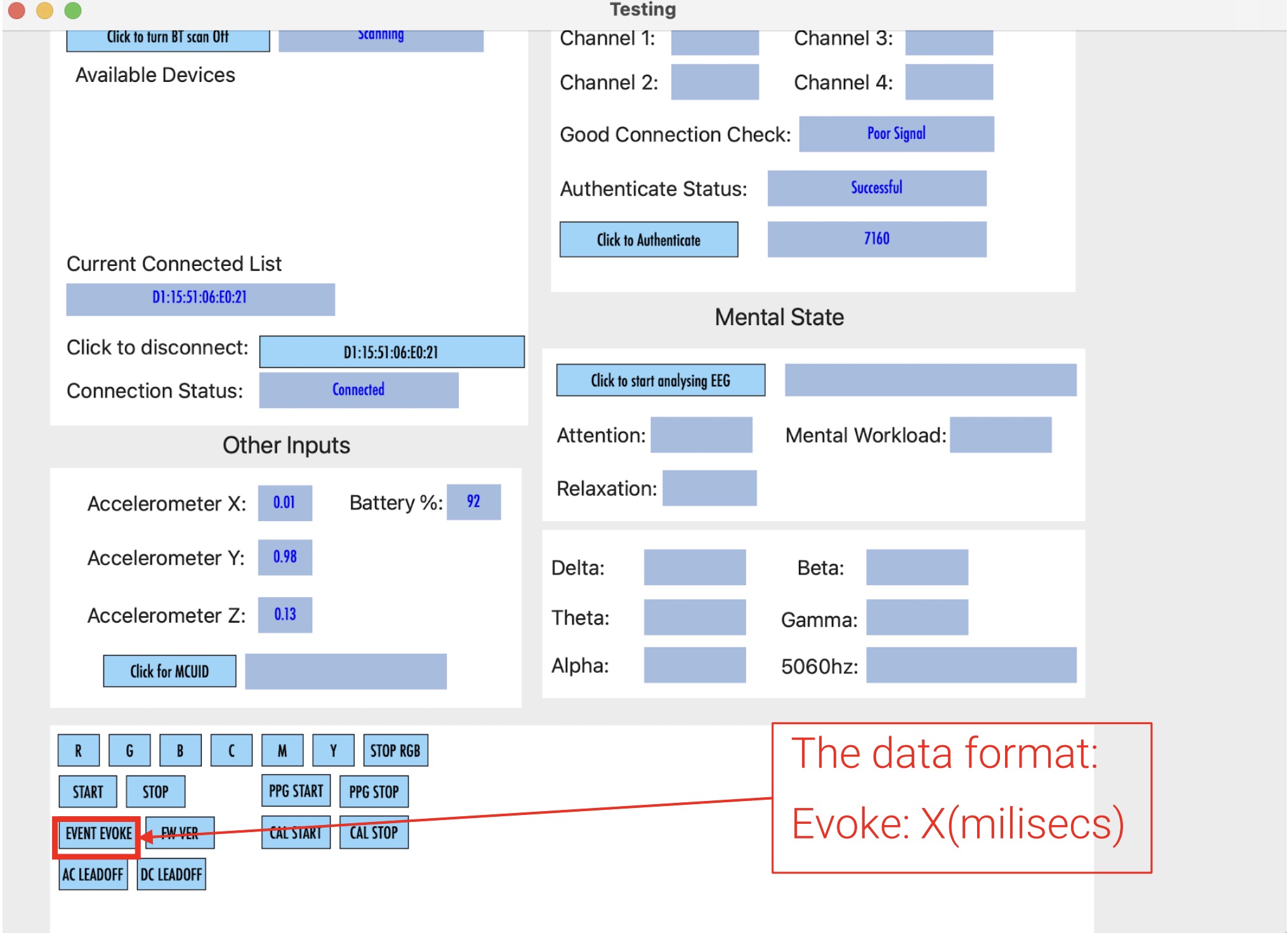 Image of how to EVENT EVOKE SenzeBand
