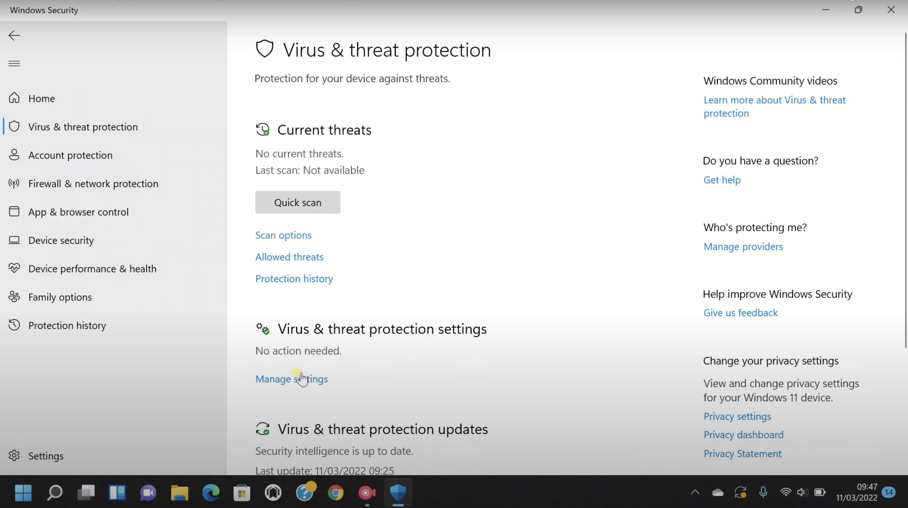 Image of Manage Settings