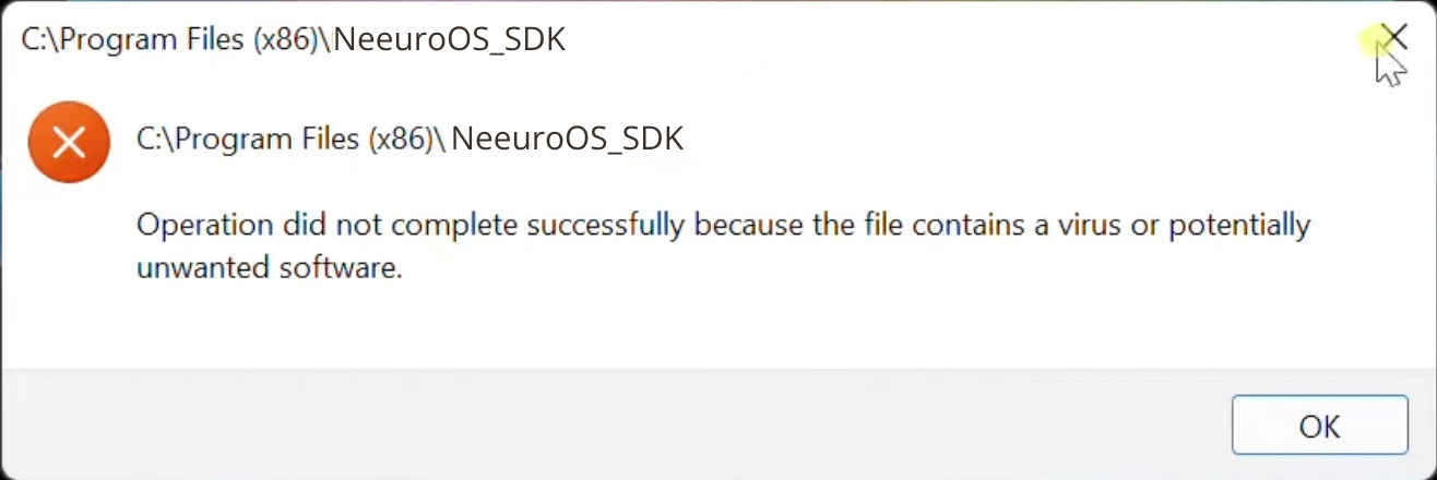 Image of Windows Error