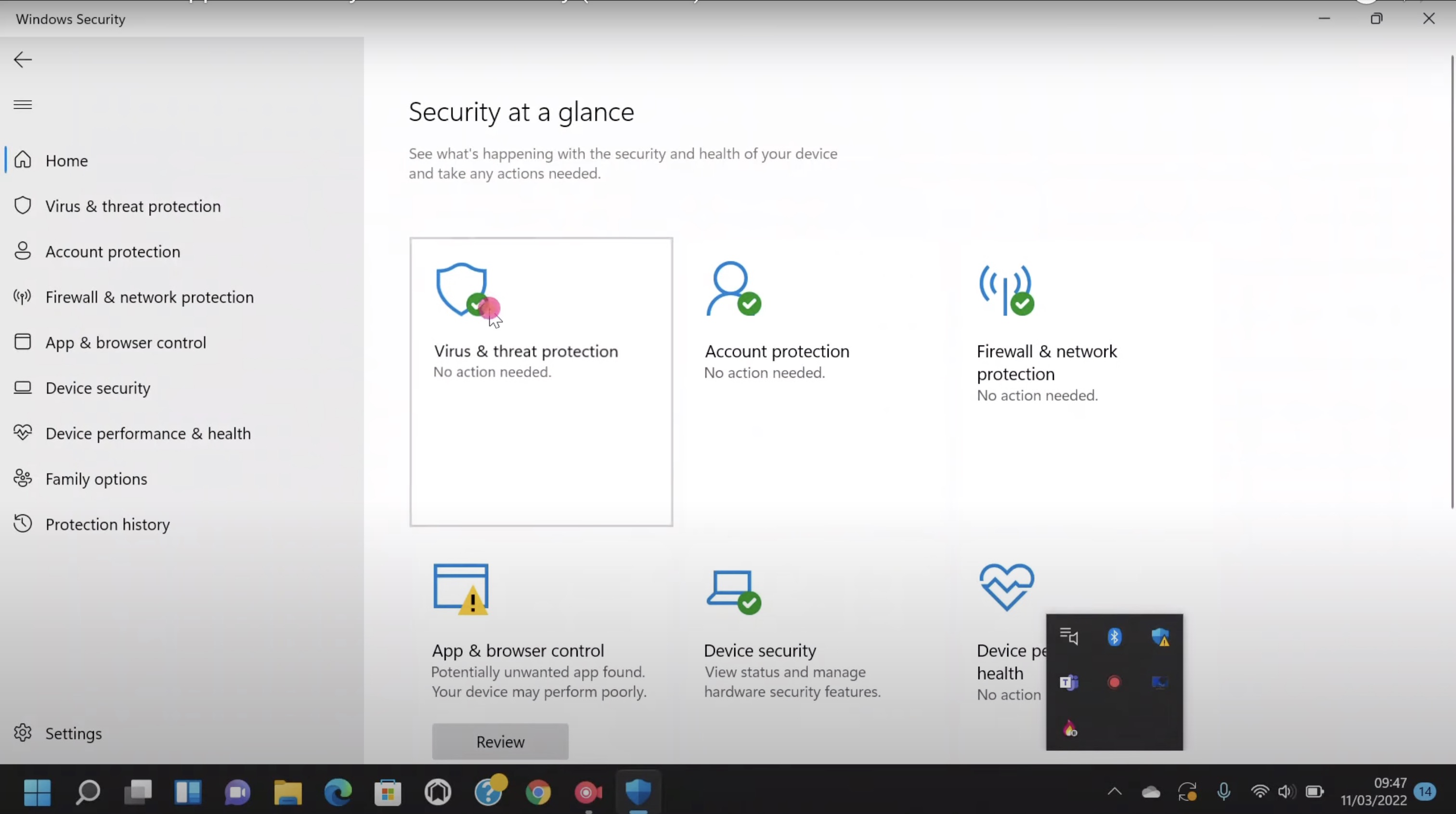 Image of Virus and Threat Protection