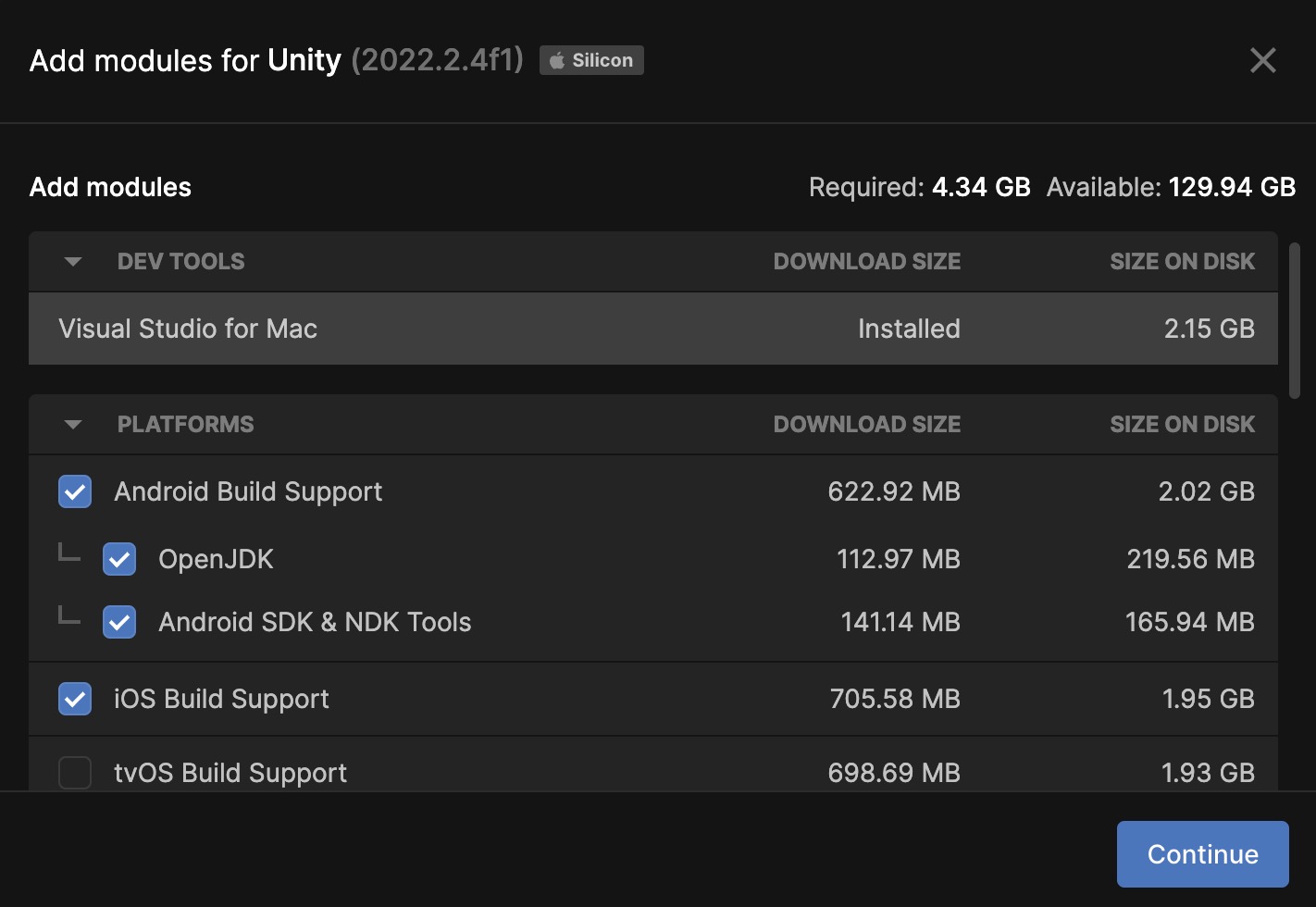 Image of downloading build support