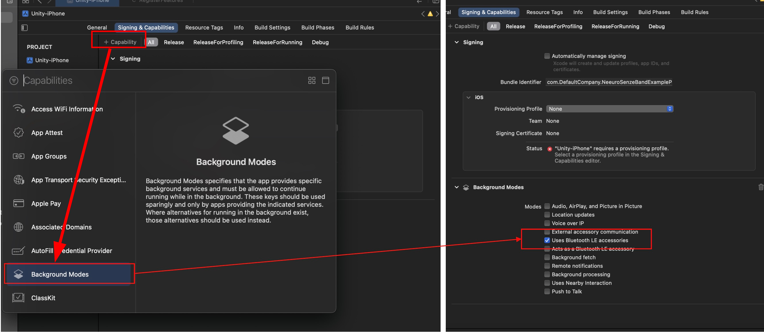 Image of how to turn on Bluetooth LE accessories