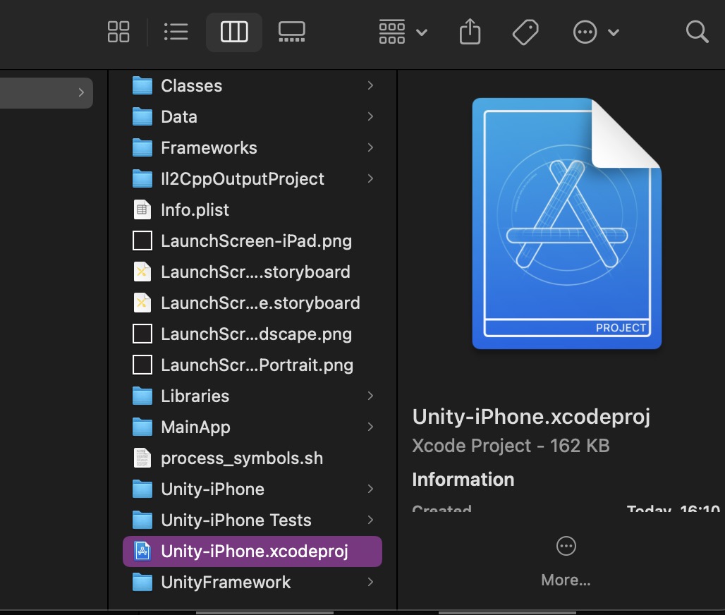 Image of how to open Xcode project