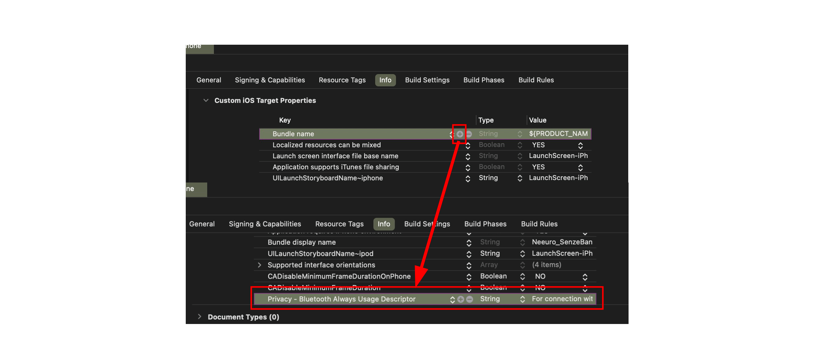 Image of how to add a property