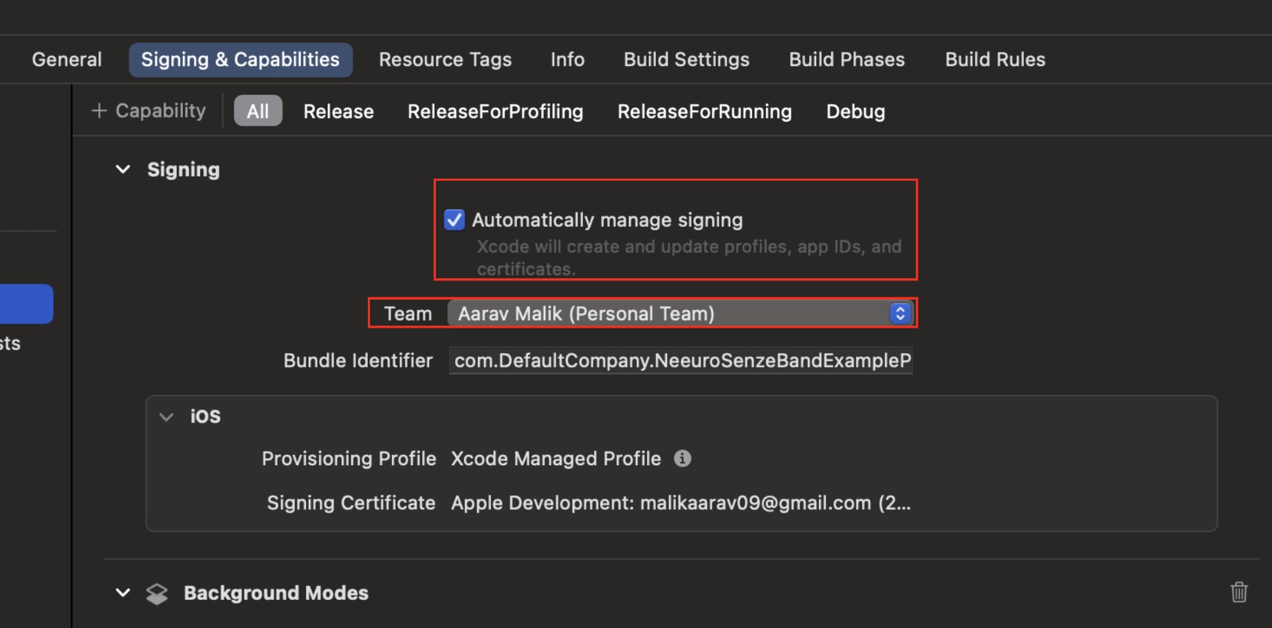 Image of how to sign automatically