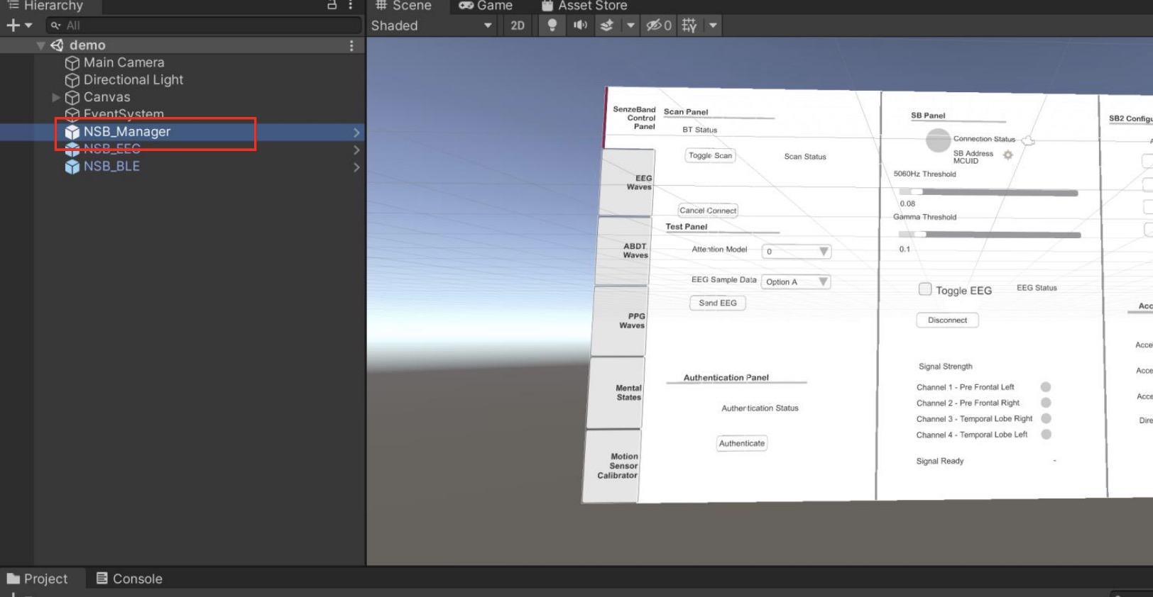 Image showing the NSB_Manager